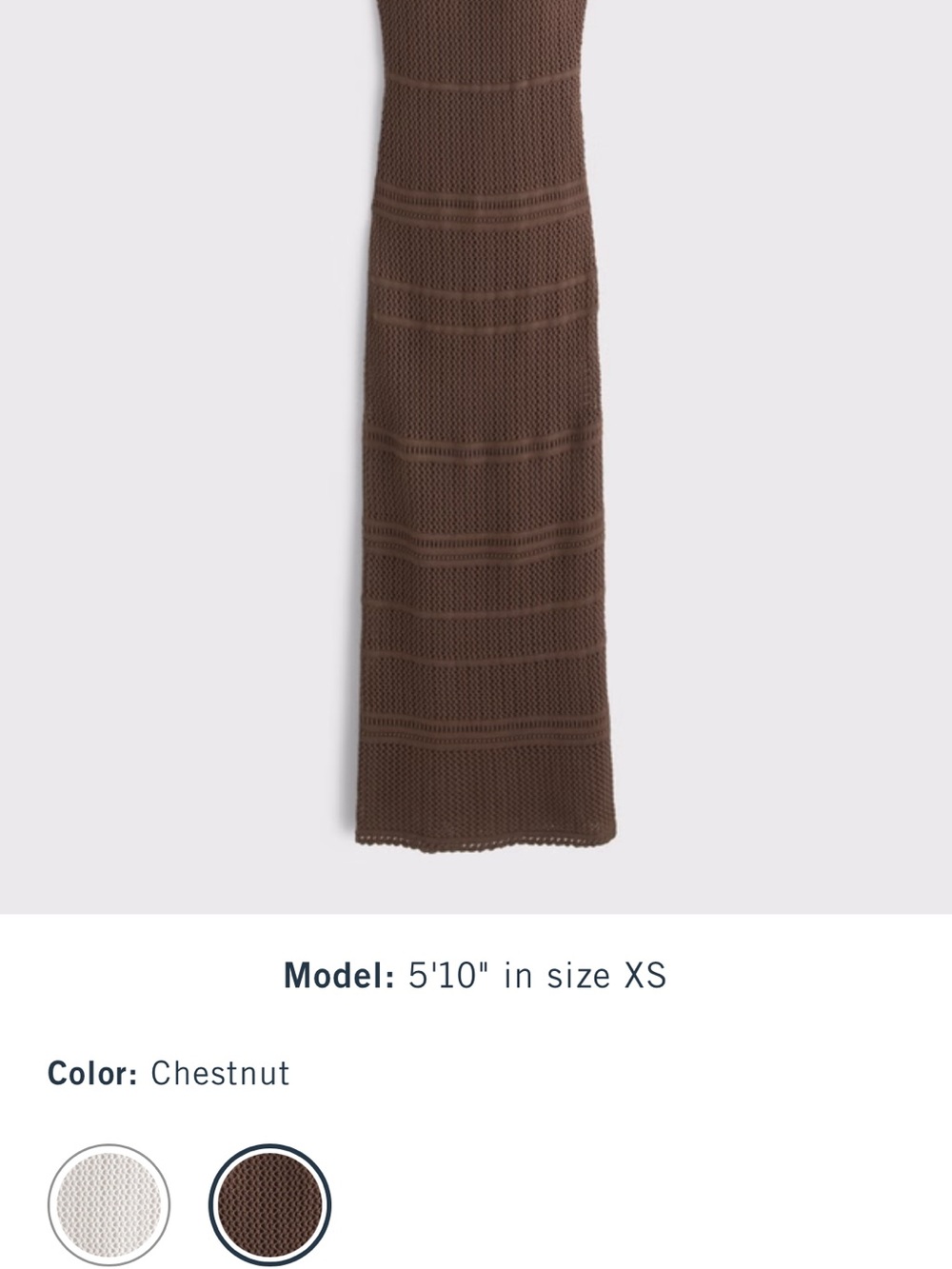 Abercrombie & Fitch Brown Crochet Halter Maxi - Picture 8 of 8